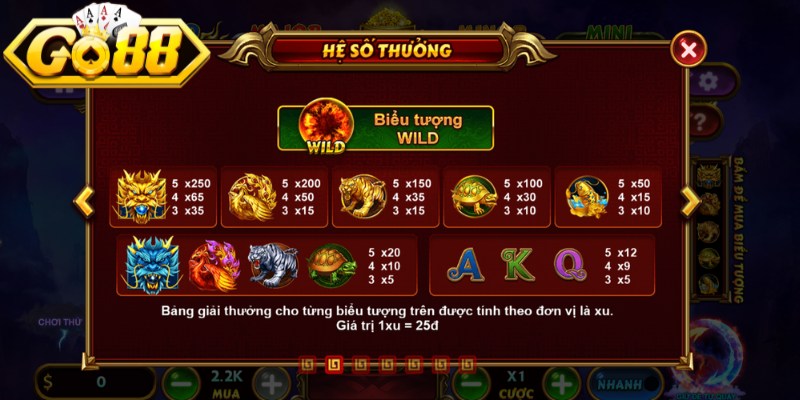 Kho Báu Tứ Linh GO88 - Hướng Dẫn Cách Chơi Thắng Lớn 3 Một số kinh nghiệm chơi Kho Báu Tứ Linh GO88