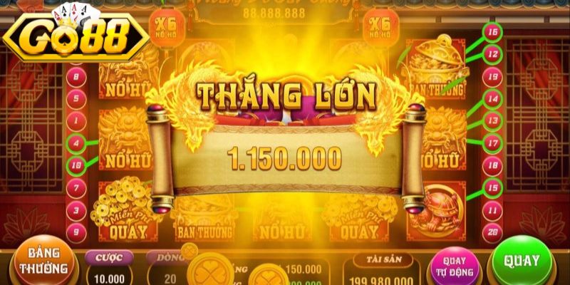 Săn quà Rồng Thần có cơ chế quay rõ ràng